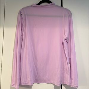 SKIMS Lavendar mockneck long sleeve shirt